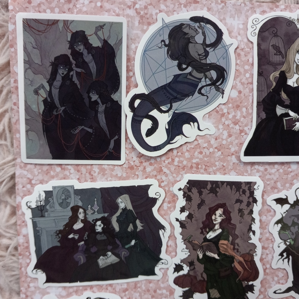 Gorgeous dark Disney art sticker pack of 10! Gothic beautiful pieces! - Picture 3 of 8